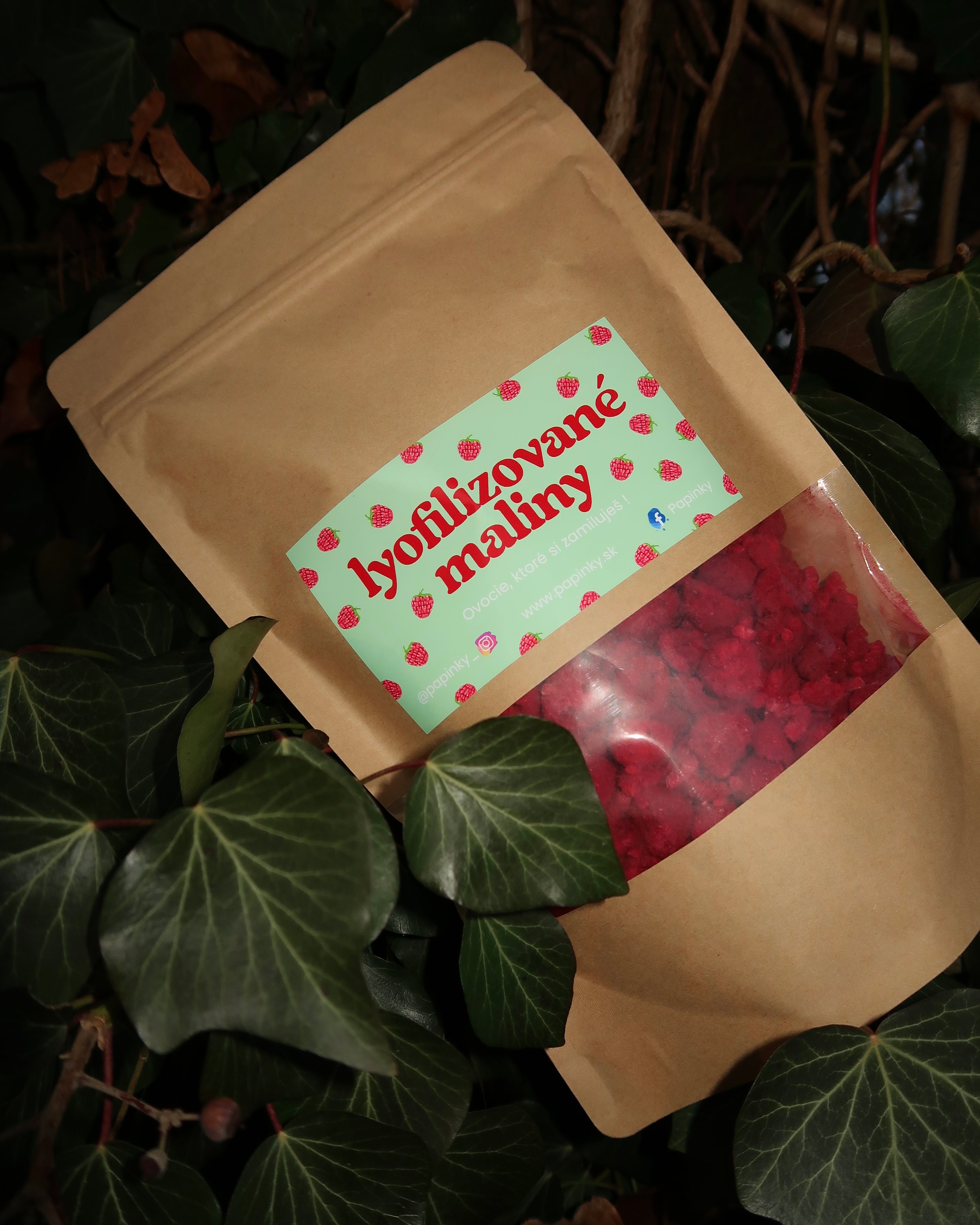 LYOFILIZOVANÉ MALINY V CELKU